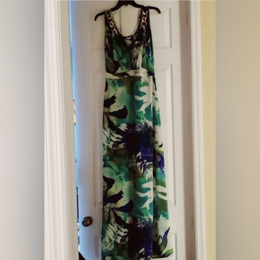 MY STORY PARIS MAXI DRESS WITH JEWELRY STRAP 63" LONG.